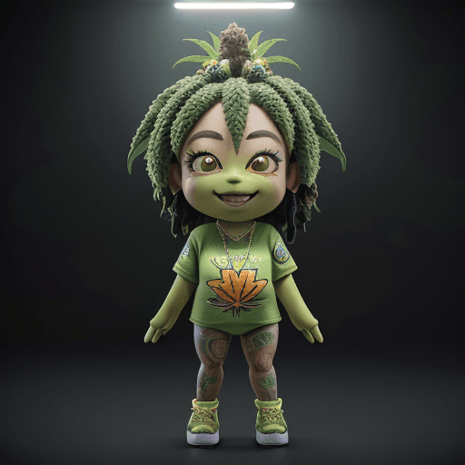 AI generated: Ganja, Rasta ,cannabis, cannabisplant mascot , Chibby style , Chibbi cannabis , bud , cannabisbud , ...