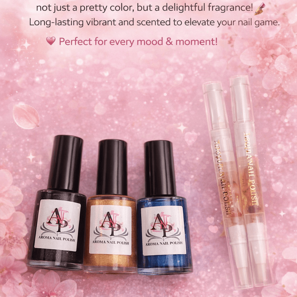 AI generated: Discover our Aroma Nail Polish – not just a pretty color, but a delightful fragrance! 💅🌸
Long-last...