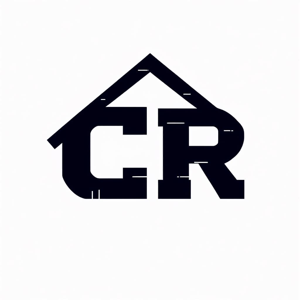 AI generated: create a logo for building builder using letter "CR"