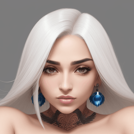 AI generated: Um retrato sensual uma mulher com cabelos médios e ondulados, caindo suavemente sobre os ombros. Seu...