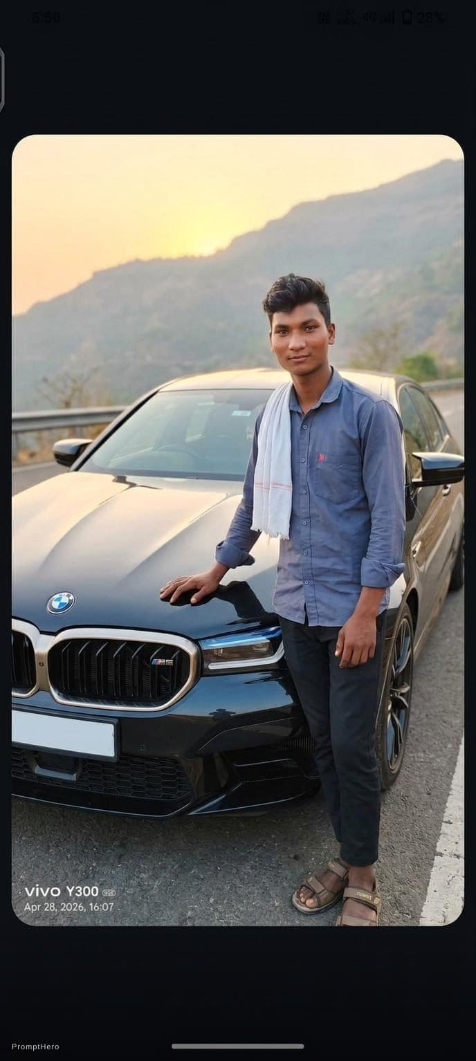 AI generated: Bmw car black