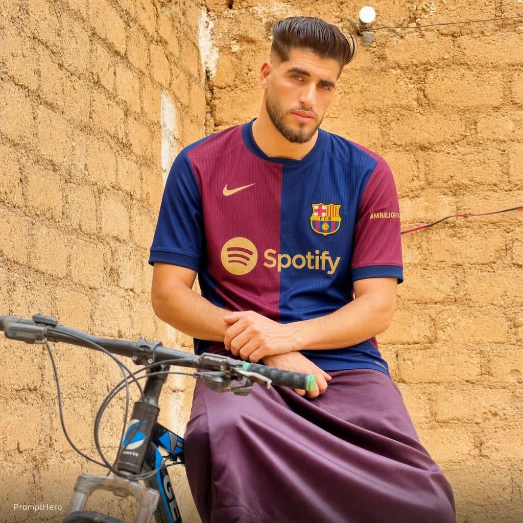 AI generated: Barcelona te shirt