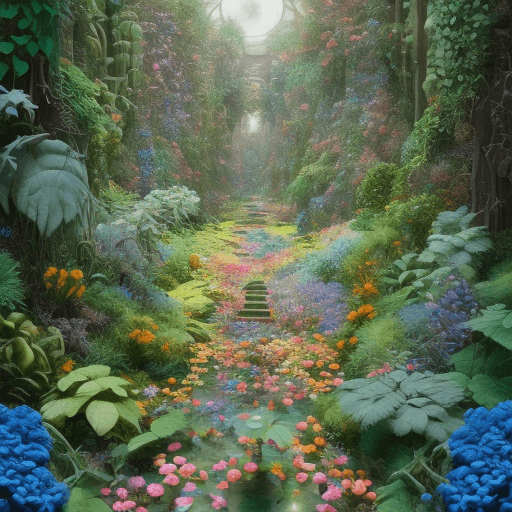 AI generated: a room pictures of beautiful backgrounds where space plants grow in hyperrealistic, cinematic, rich ...