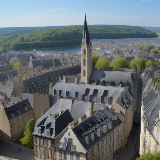 AI generated: ville à l'envers