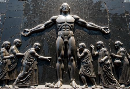 Ancient Bas Relief Sculpture (FLUX)