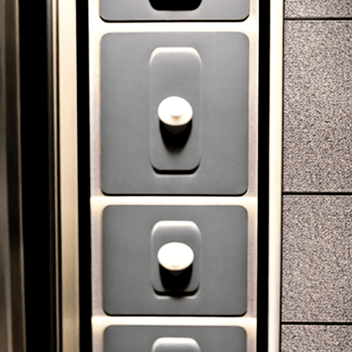AI generated: elevator floor buttons 