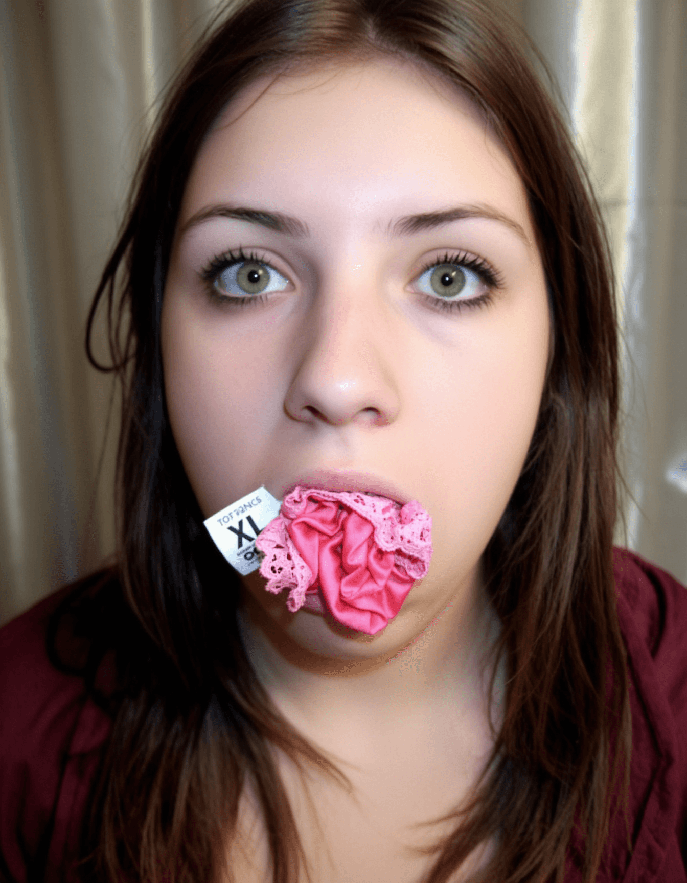 Panty Gag - Stuffed Mouth - Image 3