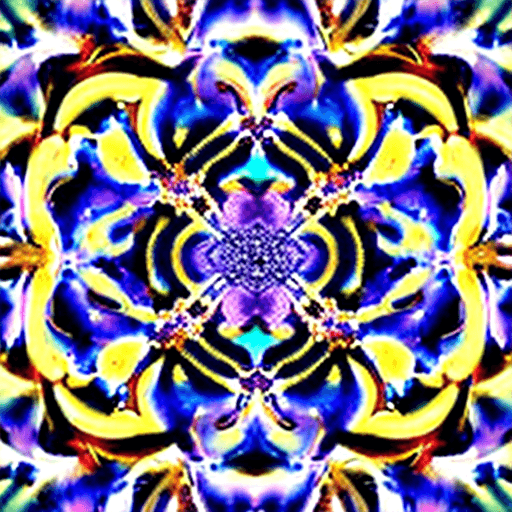 AI generated: Create a digital art piece featuring a fractal pattern that embodies exotic elegance. The fractal sh...