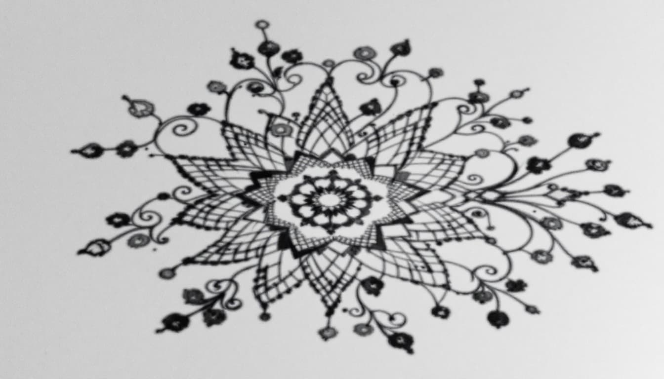 AI generated: Un mandala armónico y sobrio.