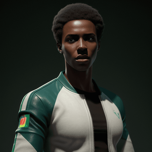 AI generated: Full length frontal hyper realistic photo, arms at sides, bright dark brown eyes, fair skinned young...