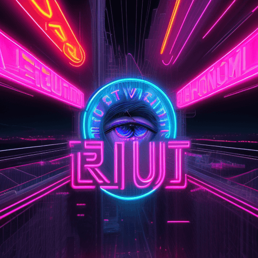 AI generated: "neon images of a neon lit sign with the text 'RODRIGO VEIGA' and a GIANT Life Like RODRIGO VEIGA sy...