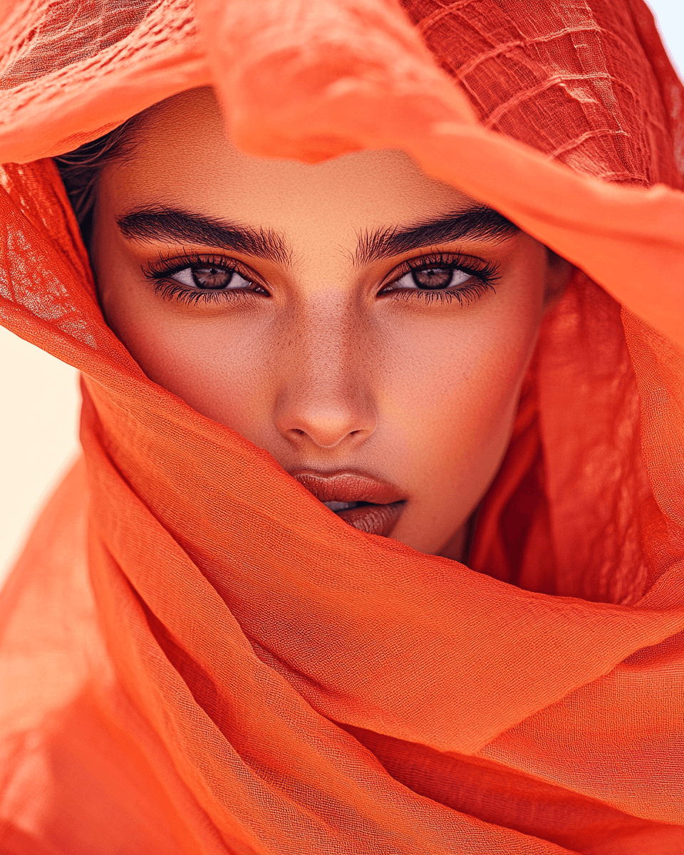AI generated: close-up of a stunning fashion model, ultra-realistic portrait, shot on a Sony A7III, high quality