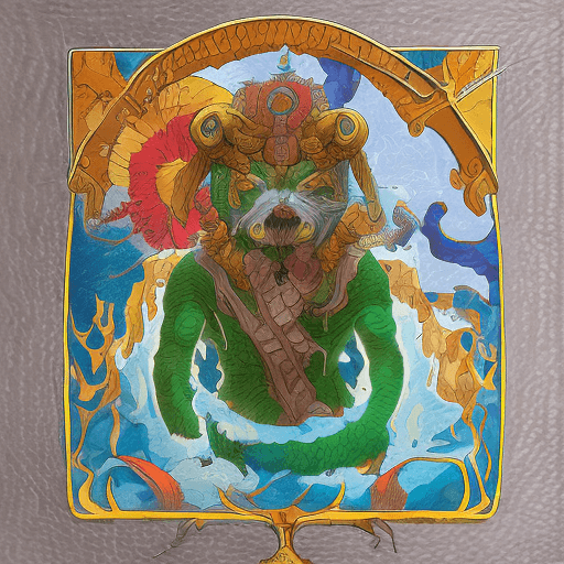 AI generated: profile picture for the game gods of dimensions