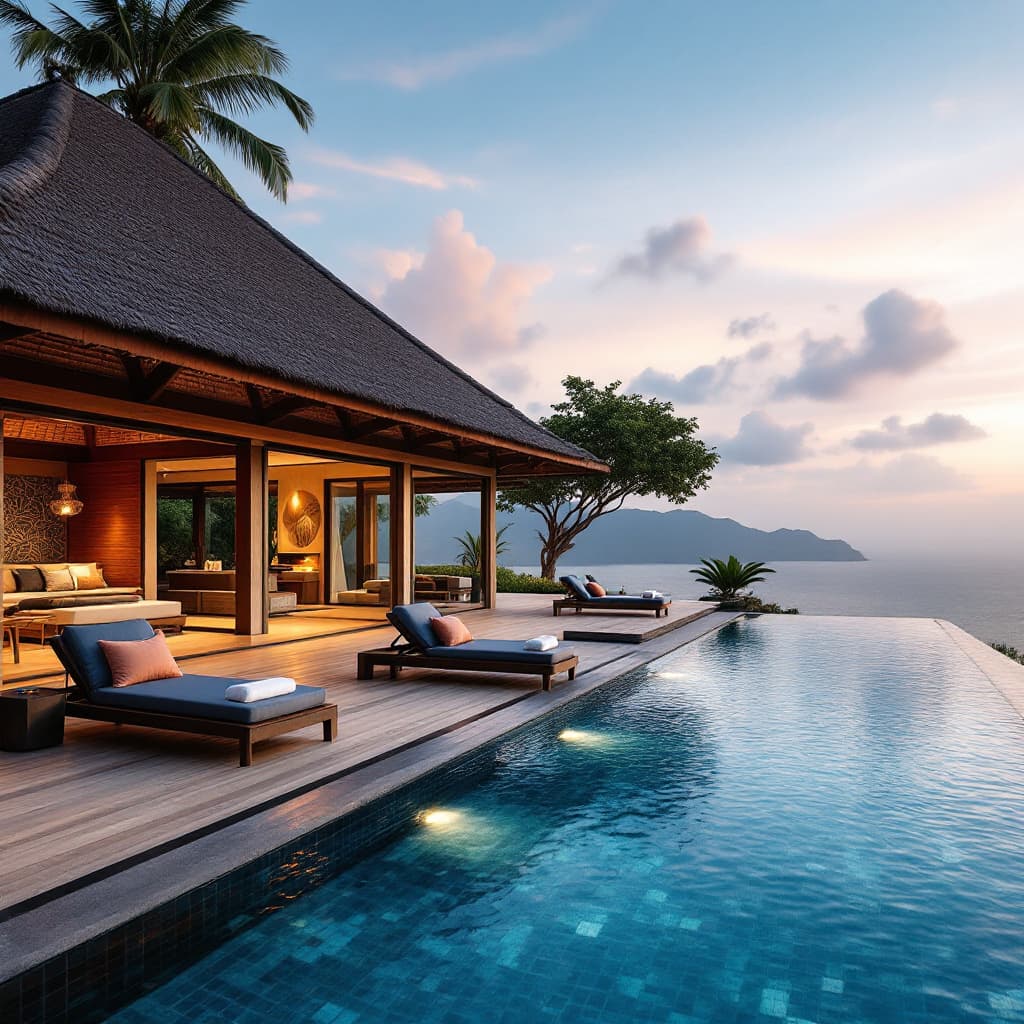 AI generated: exotic hotel in Bali