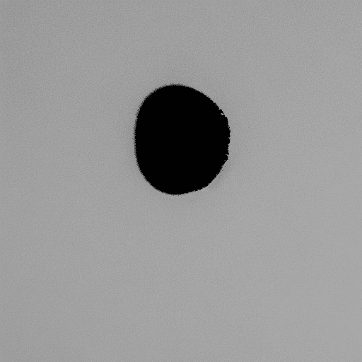AI generated: a black spot in a white background
