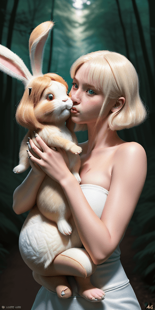 AI generated: High definition, ultra realistic, 4k, high-detailed 3d disney poster of a girl with long bob without...