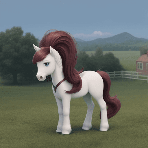 AI generated: ponyville