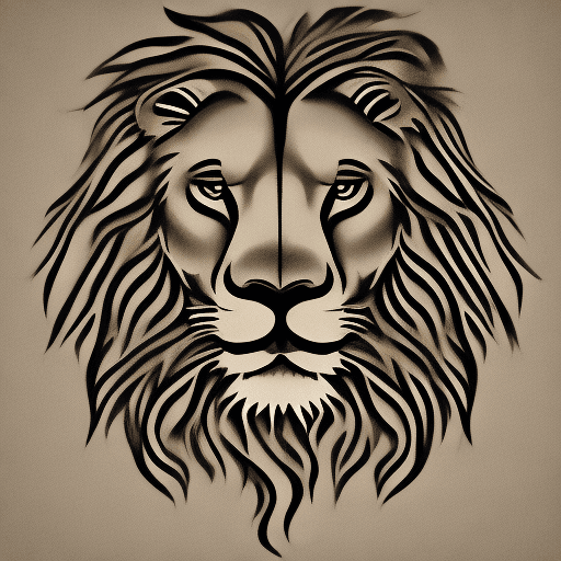 AI generated: Basic lion logo