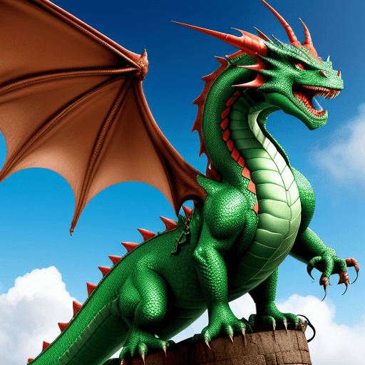 AI generated: Dragon gives free internet from Teleset company