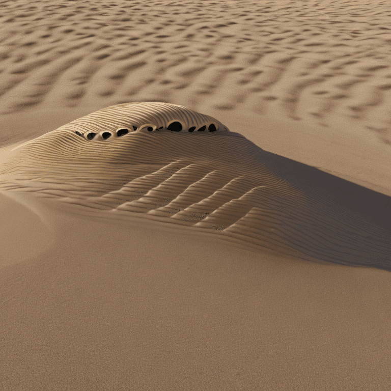 AI generated: dune sandworm facing the camera, highly detailed