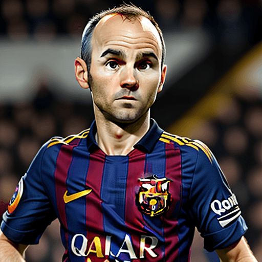 AI generated: Andres Iniesta