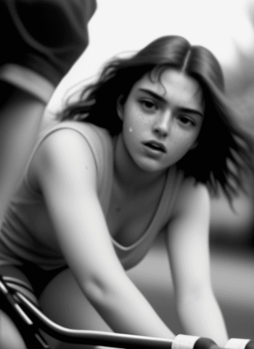 AI generated: masterpiece, best quality, (a cinematic  photograph {A symbolic Close-up shot of a 20 year old sweat...