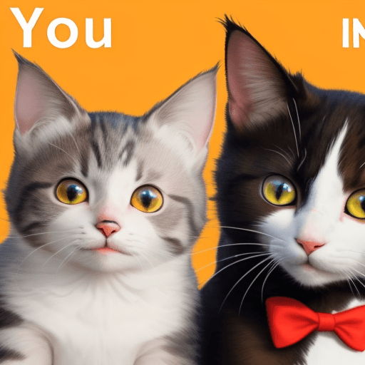 AI generated: a youtube banner for a channel about cats
