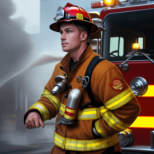 AI generated: Fireman