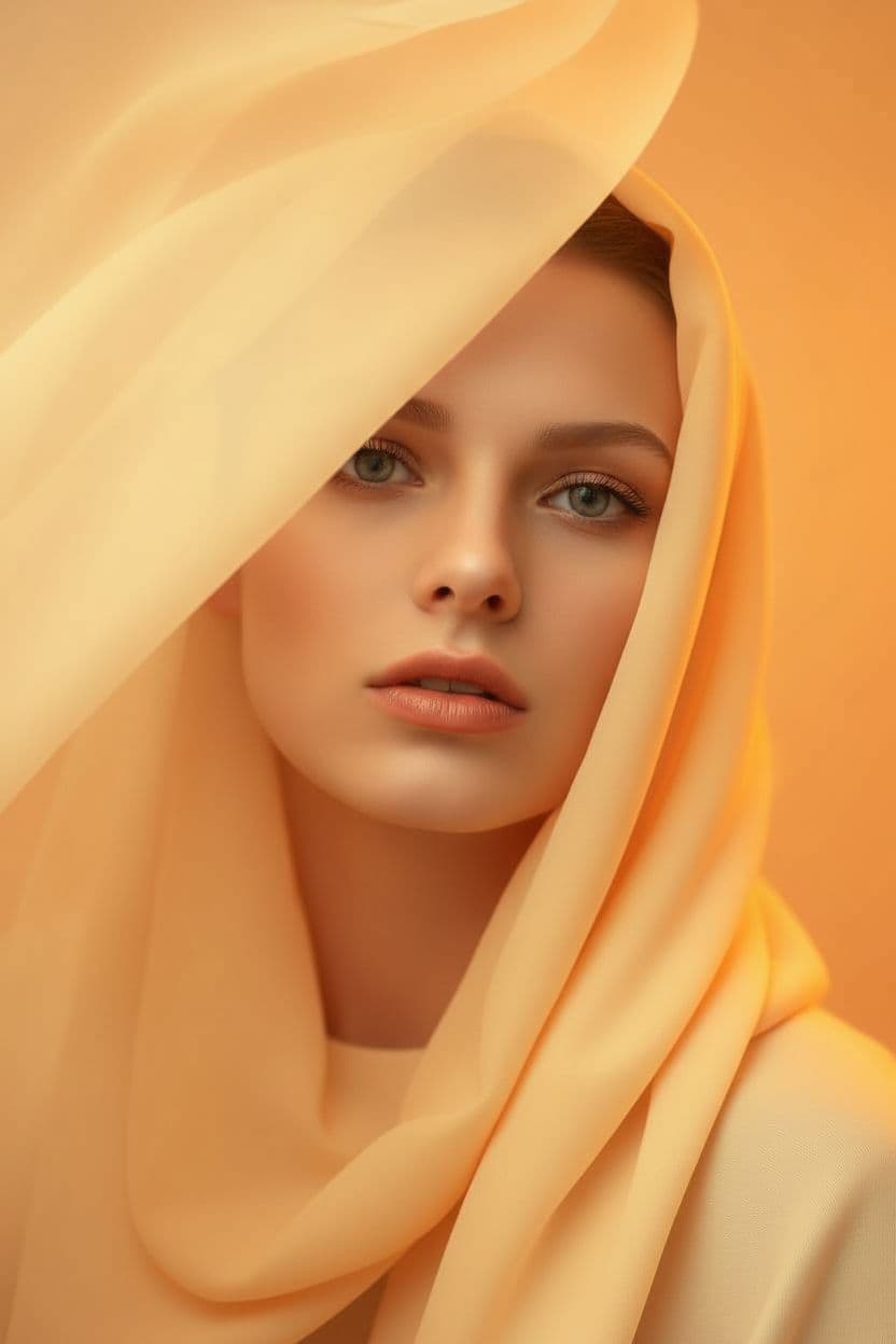 AI generated: "Original: "Image is high resolution close-up portrait photograph. Featuring a beautiful stylish lit...