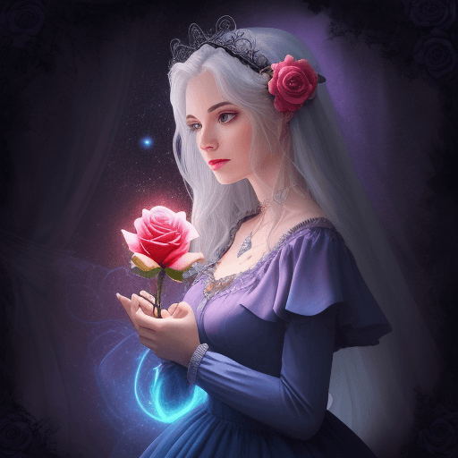 AI generated: magic rose 