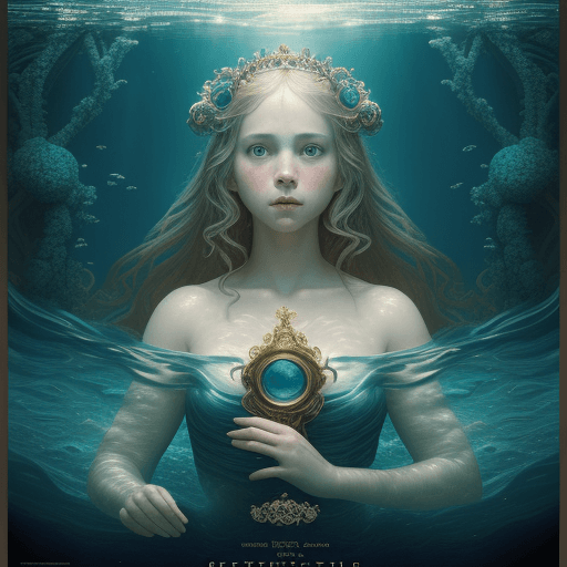 AI generated: girl in the water genemat 2013, in the style of imax, photorealistic compositions, baroque-inspired ...