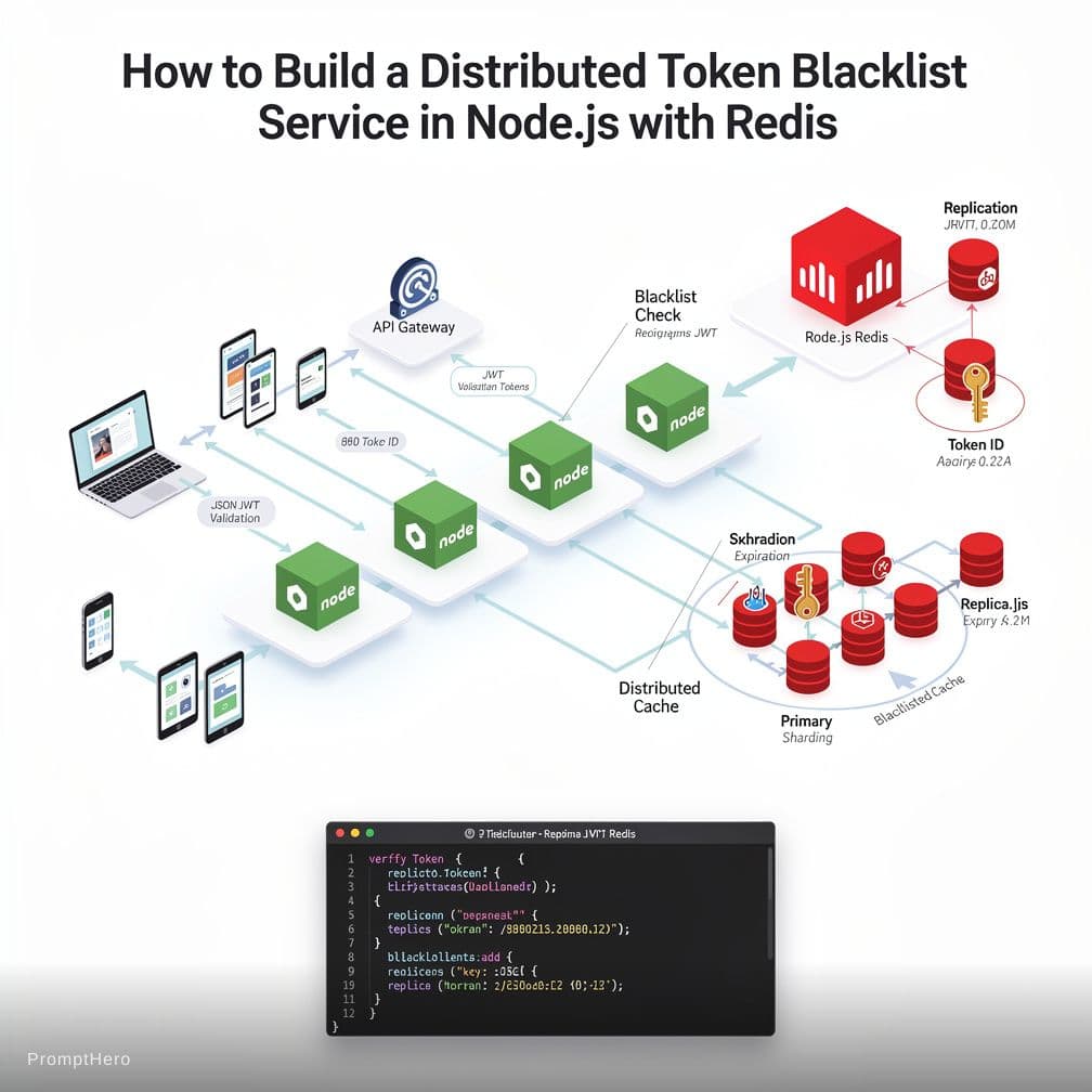 AI generated: How to Build a Distributed Token Blacklist Service in Node.js with Redis?