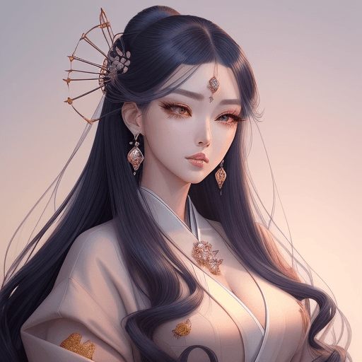 AI generated: Woman beauty, manhwa style, a lot of details, good detailing, beautiful makeup, jewelry, crystal and...