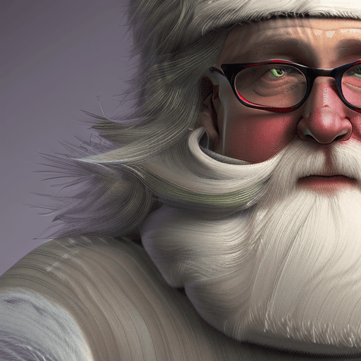 AI generated: santa claus portrait, intricate, elegant, highly detailed, trending on artstation, by Tom Bagshaw an...