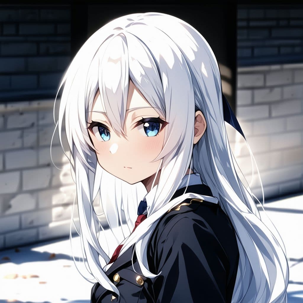 AI generated: Loli, white hair, sex