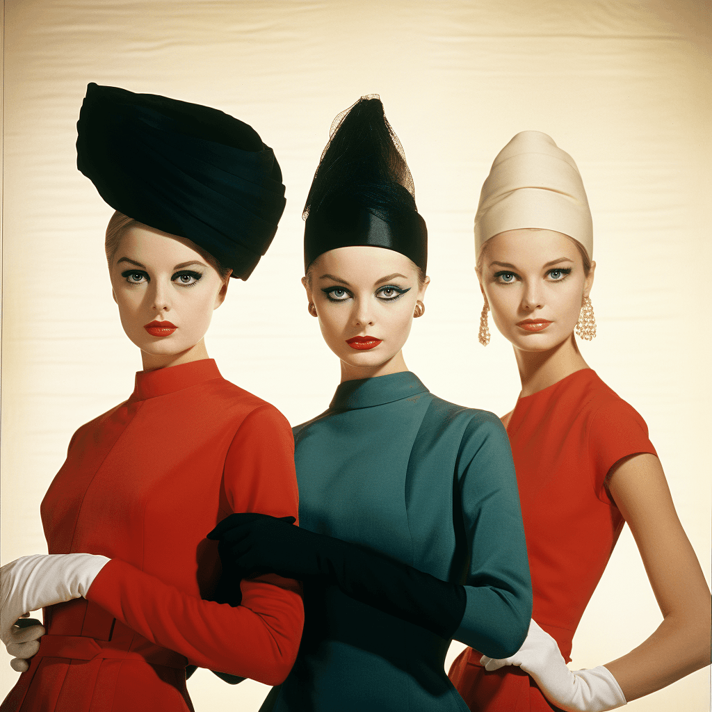 AI generated: high fashion, vogue, 1962