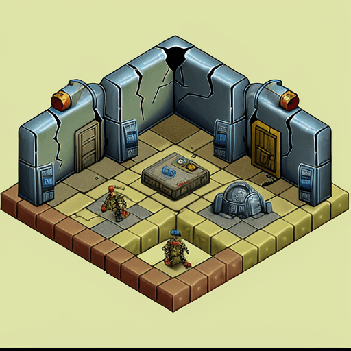 AI generated: isometric fallout 2 game