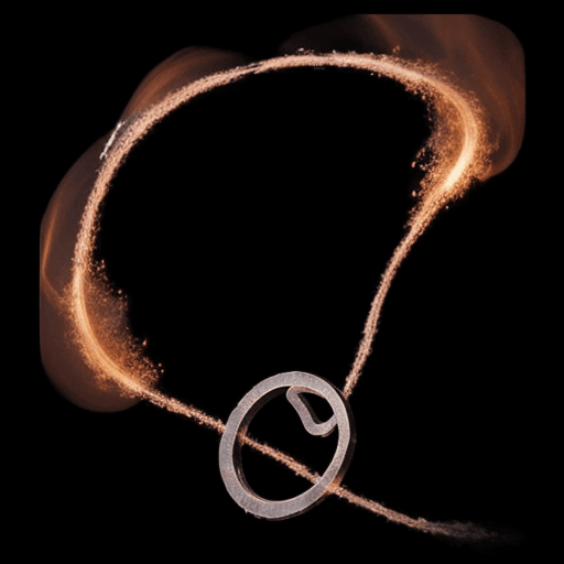 AI generated: An infinity symbol, made of ashes and f
flames