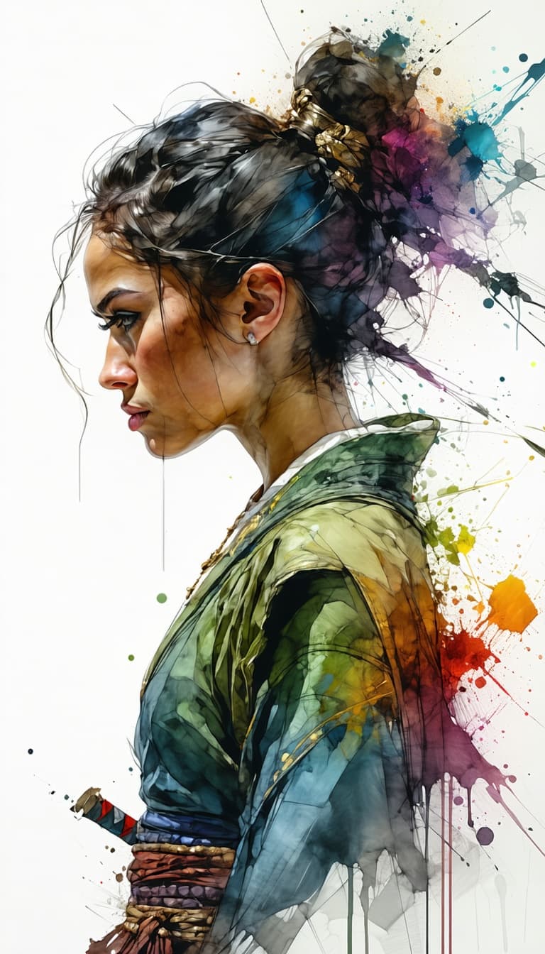AI generated: strong warrior princess| centered| key visual| intricate| highly detailed| breathtaking beauty| prec...