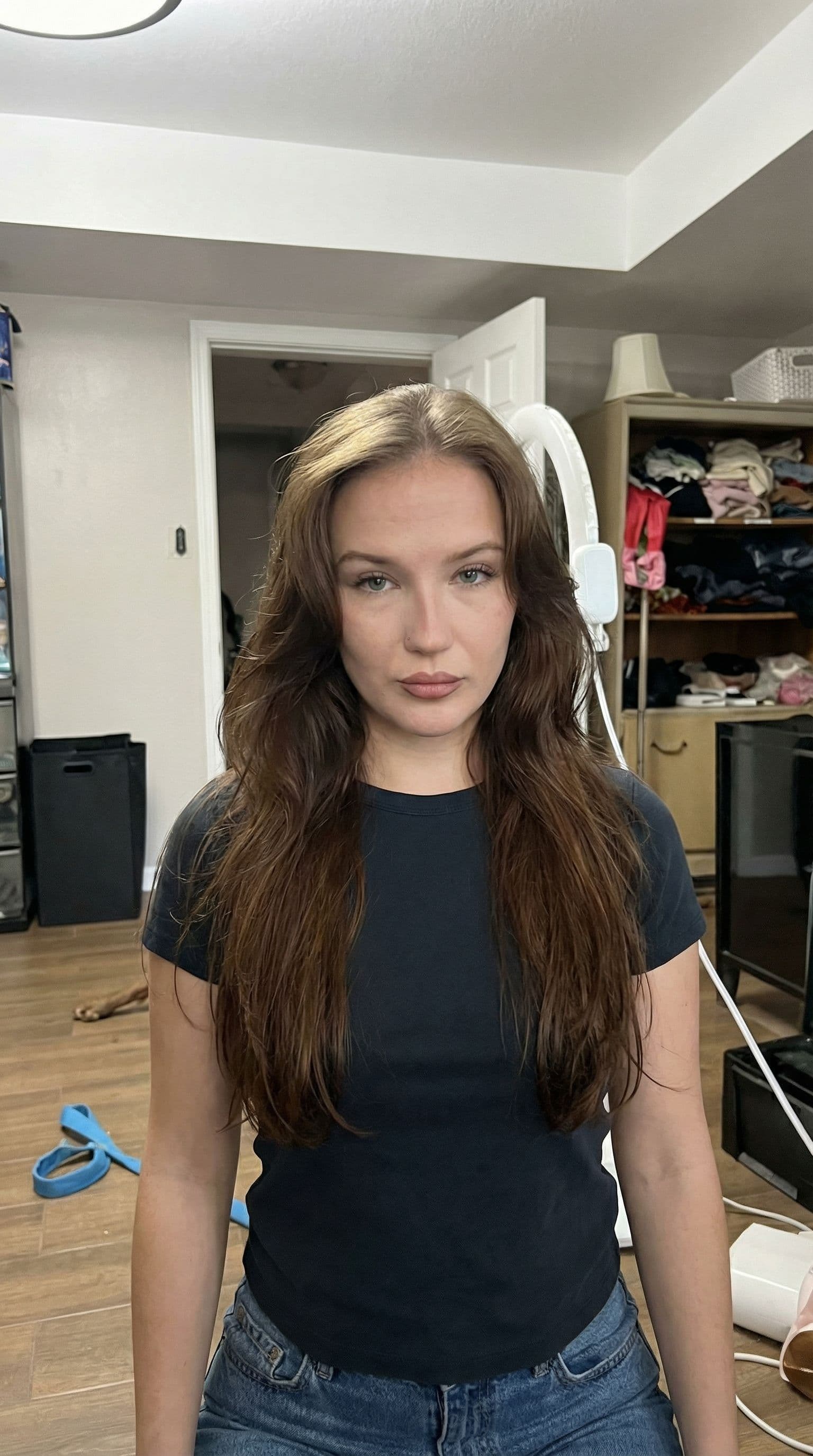 AI generated: turn into a full body picture, keep original face, keep face unaltered, do not alter her face
