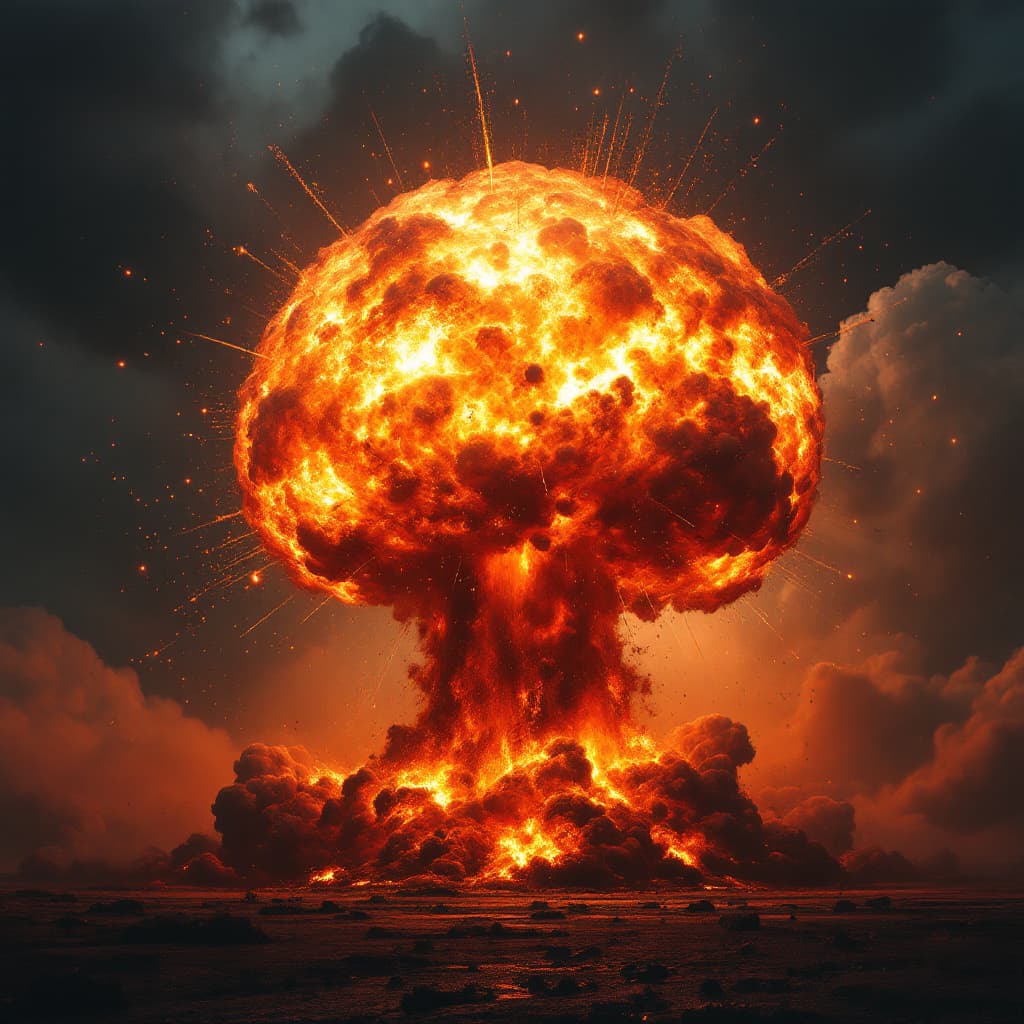 AI generated: An explosion of the kremlin from a nuclear detonation.
