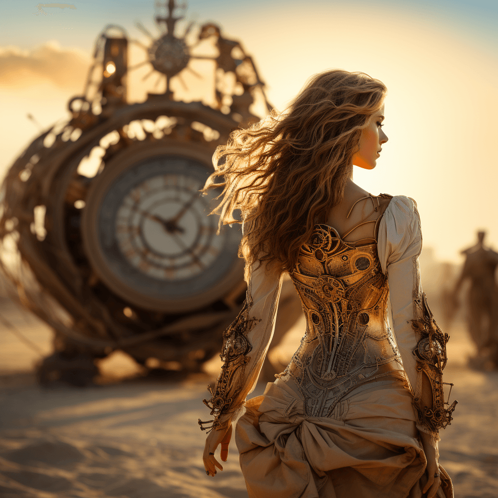 AI generated: Time traveller epic