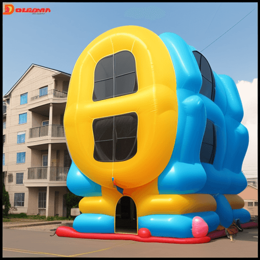 AI generated: inflatable residential building, balloon modelling, photo --ar 9:16