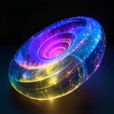 AI generated video: Imagine vectors of opposite magnetic and electric powers flowing and glowing with different colors o...