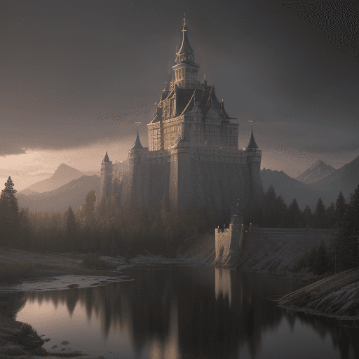 AI generated: Royal Castle , atmospheric, hyper realistic, 8k, epic composition, cinematic, octane render, artstat...