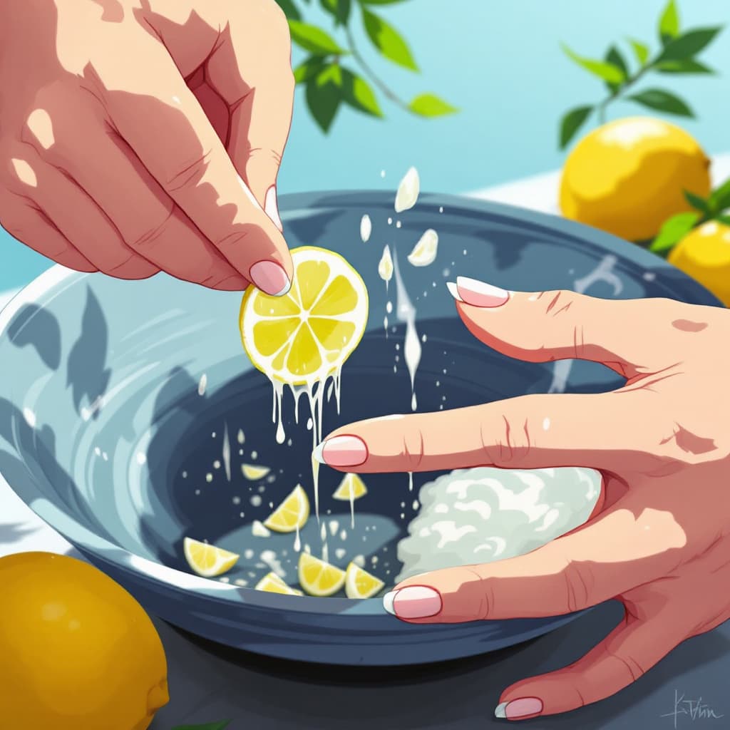 AI generated: Recrea un limón en anime siendo exprimido
