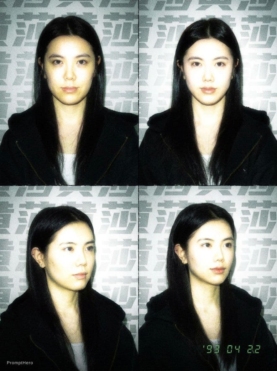 AI generated: photo taken with a compact digital camera from the early 1990s, grainy, saturated colours, flash pho...