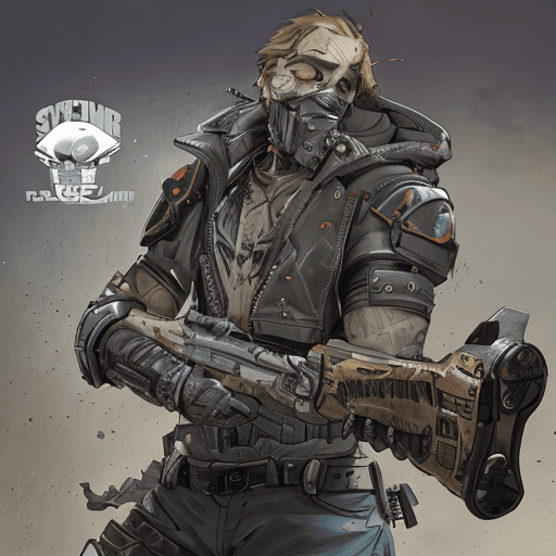 AI generated: High resolution background image borderlands boss style