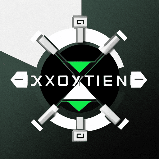 AI generated: Generate me a logo for my company called oxygenate. My company colors are black, white and if there ...