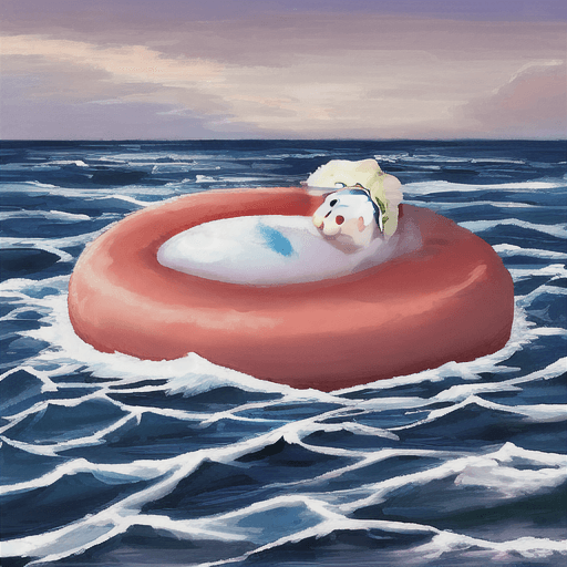 AI generated: donald trump in the sea